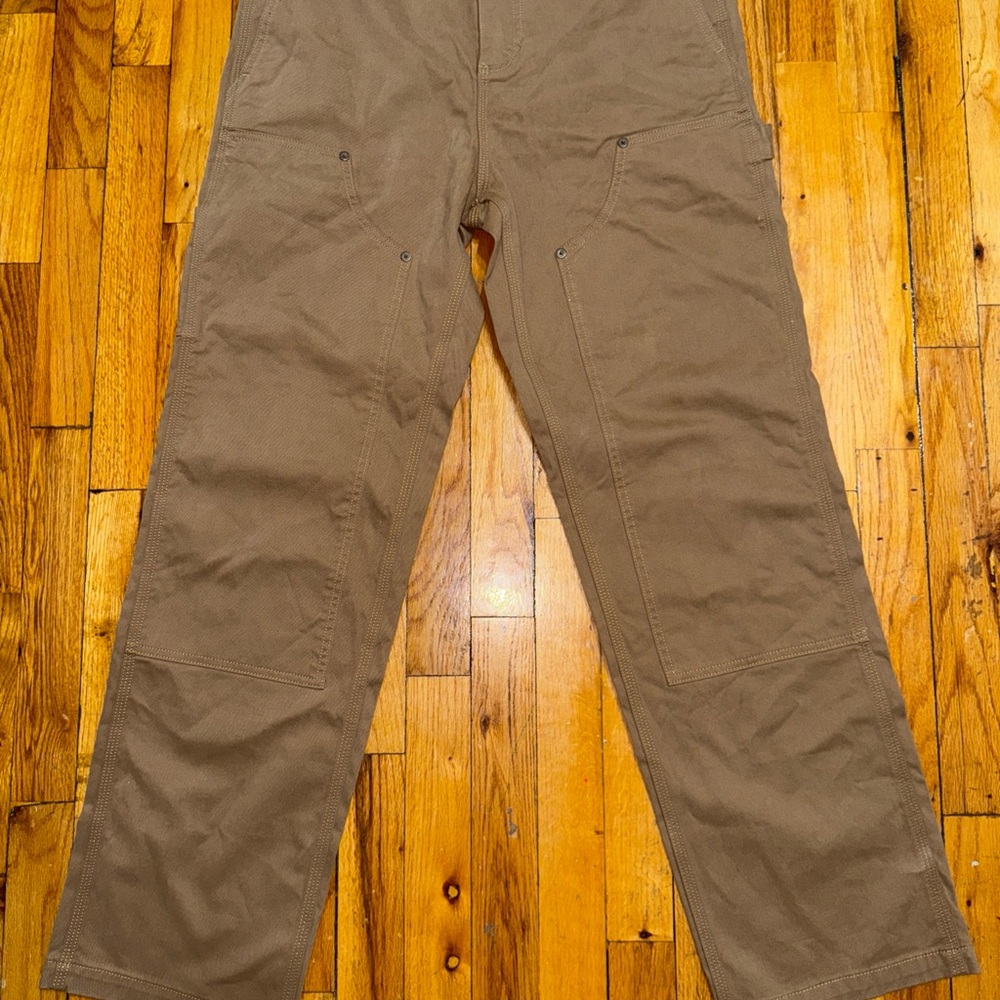 Lacoste Men's Striaight Fit Double Knee Twill Cotton Carpenter Pants Size 32